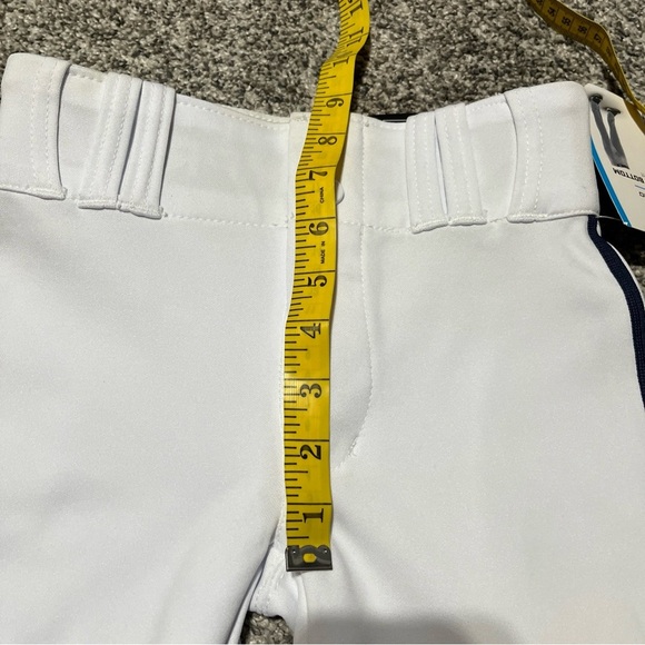 Champro Open Bottom Loose Fit Youth XS Baseball Pants White & Navy Stripe Note!! - Picture 6 of 13